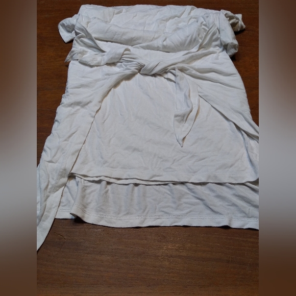 Wilfred Free Bair Tie-Front T-Shirt Dress, White, Size Extra Small, XS - Picture 3 of 8